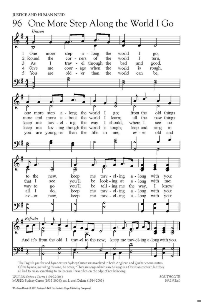 One More Step Along The World I Go: Embracing Change